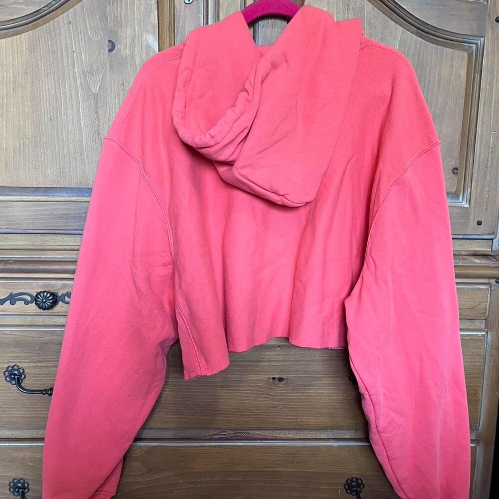 Sunset Orange Champion Cropped Hoodie - Picture 2 of 3